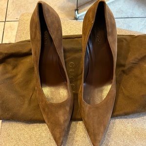 Gucci suede heels